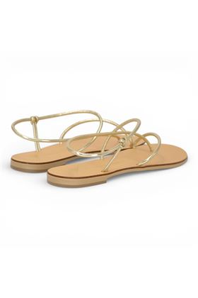Sandalo donna Nicolas Lainas colore platino. NICOLAS LAINAS | 67G-ORO